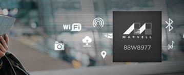 Однокристальная система Marvell Avastar 88W8977 поддерживает Wi-Fi 802.11n, Bluetooth 4.2 и некоторые функции Bluetooth 5.0