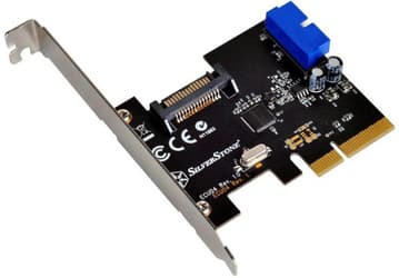 Карта расширения SilverStone ECU04 позволяет добавить в конфигурацию ПК два порта USB 3.1
