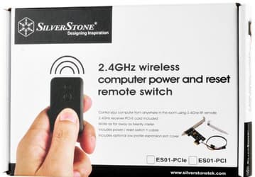 Комплект SilverStone ES01 позволяет включать, выключать и перезагружать ПК с беспроводного пульта ДУ