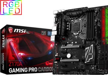 Плата MSI Z170A Gaming Pro тоже стала доступна в варианте Carbon