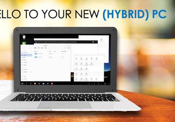 Мобильный компьютер Hybrx с дисплеем размером 11,6 дюйма работает под управлением Remix OS 3.0 на базе Android 5.1