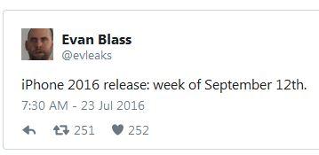 Дата анонса смартфона Apple iPhone 7 названа с точностью до недели