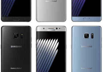 Смартфон Samsung Galaxy Note7 будет доступен в цветах Black Onyx, Silver Titanium и Blue Coral