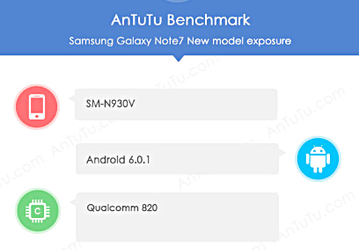 ПО AnTuTu указывает на то, что смартфон Samsung Galaxy Note7 получит новую 13-мегапиксельную камеру