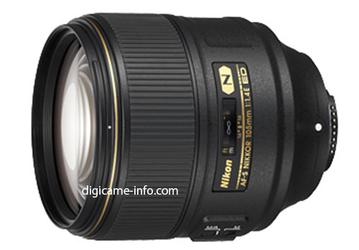 В ближайшее время ожидается анонс объектива AF-S Nikkor 105mm f/1.4E ED