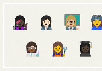 Список Emoji пополнился женскими смайлами, отражающими разные профессии и разный цвет кожи