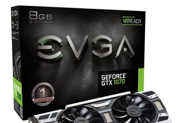 EVGA представила три видеокарты GeForce GTX 1070 линейки ACX 3.0