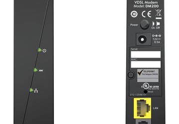 Модем Netgear DM200 поддерживает передачу данных по DSL со скоростью до 200 Мбит/с