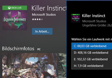 Пользователи Windows Store теперь могут выбрать место установки крупных приложений и игр