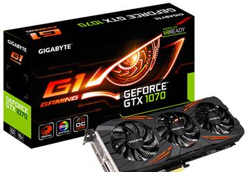 Видеокарта Gigabyte GTX 1070 G1 Gaming оснащена системой охлаждения WindForce 3X