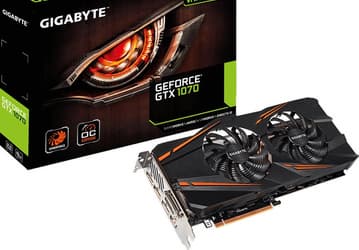 Графический процессор 3D-карты Gigabyte GeForce GTX 1070 WindForce OC разогнан до 1771 МГц