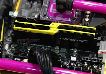 G.Skill показала модули памяти Trident Z DDR4-4500 объемом 8 ГБ и набор модулей памяти DDR4-3466 суммарным объемом 128 ГБ