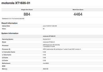 XT1635 — ещё один ожидаемый смартфон Moto. На сей раз с SoC Snapdragon 625