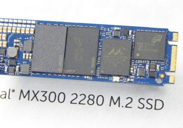 Появилось изображение SSD Crucial MX300 типоразмера M.2-2280