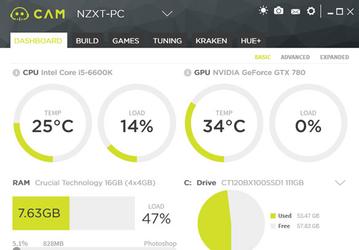 В программе NZXT CAM появилась возможность разгонять видеокарты