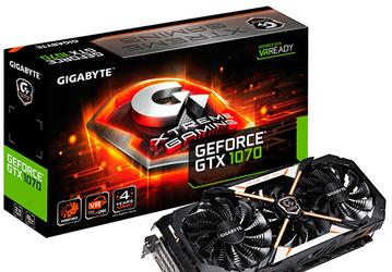 Представлена 3D-карта Gigabyte GeForce GTX 1070 Xtreme Gaming