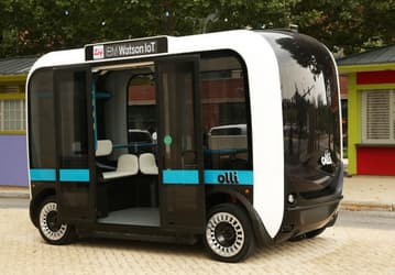 Olli — напечатанный на 3D-принтере беспилотный автобус, наделённый интеллектом IBM Watson