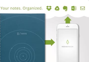 Многоразовый блокнот Rocketbook Wave стирается в микроволновке