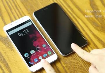 Дактилоскопический датчик смартфона UMi Touch срабатывает за 0,1 с