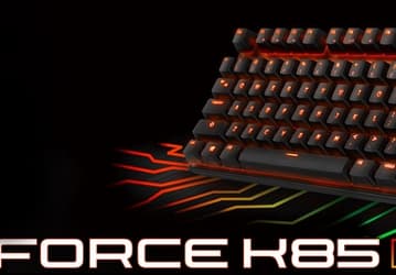 Для переключателей механической клавиатуры Gigabyte Force K85 производитель заявляет ресурс в 70 млн нажатий