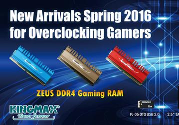 В серию Kingmax Zeus DDR4 вошли модули памяти объемом до 16 ГБ