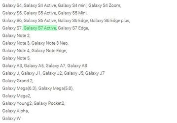 Производитель подтвердил факт существования смартфона Samsung Galaxy S7 Active