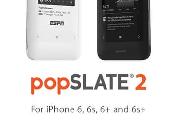 Чехол popSlate 2 для смартфонов Apple получил более современный небьющийся экран E Ink и собственный аккумулятор
