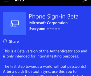 Приложение Phone Sign-in для Windows 10 Mobile получит возможность выступать заменителем паролей для настольных ПК