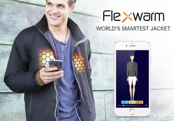 Умная куртка Flexwarm оснащена встроенным обогревателем