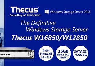 Представлены стоечные хранилища данных с сетевым подключением Thecus W12850 и W16850