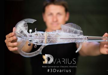 Электрическая скрипка 3Dvarius напечатана на 3D-принтере по модели скрипки Страдивари 