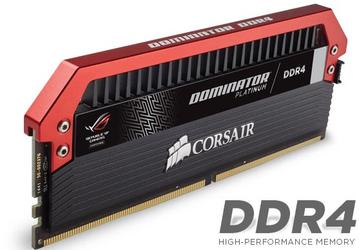 Набор Corsair Dominator Platinum DDR4 ROG Edition включает четыре модуля памяти DDR4-3200 объемом по 4 ГБ