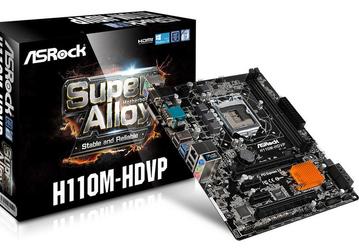 На задней панели бюджетной системной платы ASRock H110M-HDVP есть три видеовыхода и шесть портов USB