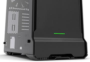 Обе боковые стенки компьютерного корпуса Phanteks Evolv ATX Tempered Glass Edition — стеклянные