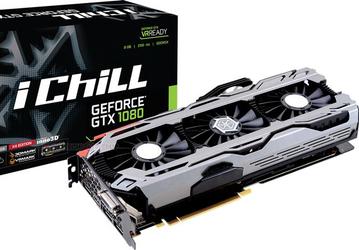В серию Inno3D iChill GeForce GTX 1080 вошли 3D-карты с тремя и четырьмя вентиляторами