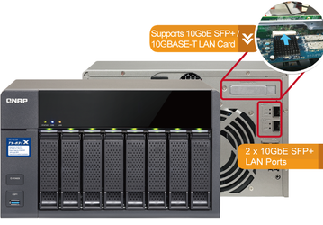 Сетевое хранилище Qnap TS-831X получило два порта 10GbE