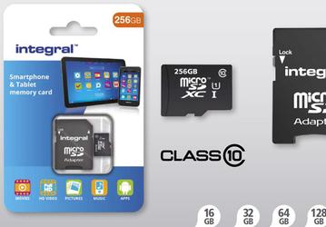 Integral Memory говорит, что первой начала продажи карт памяти microSD объемом 256 ГБ
