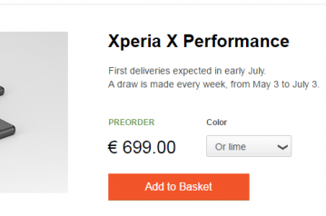 Смартфон Sony Xperia X Performance поступит в продажу в начале июля по цене ?699
