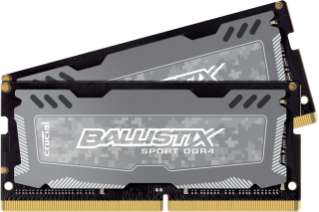 В серии модулей ОЗУ Crucial Ballistix Sport LT появились комплекты SO-DIMM DDR4