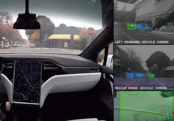 Tesla показала, каким видят мир электромобили компании
