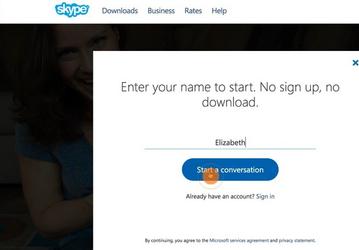 Сервисом Skype в браузере теперь можно воспользоваться, не имея учётной записи
