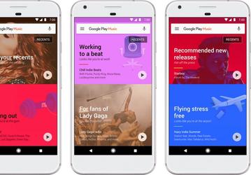 Музыкальный сервис Google Play Music изменился внешне и стал умнее