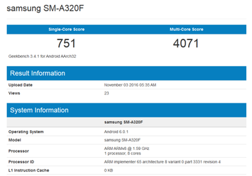 Самый младший представитель линейки Samsung Galaxy A после обновления получит восьмиядерную однокристальную систему