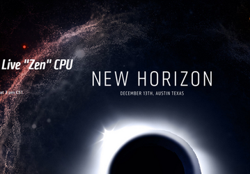 13 декабря AMD проведёт онлайн-трансляцию New Horizon, во время которой покажут процессоры Zen