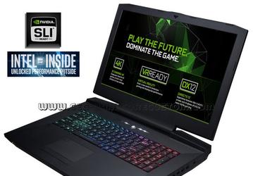 Неанонсированный ноутбук Clevo P870X с CPU Core i7-7700K, двумя 3D-картами GeForce GTX 1080 и SSD объёмом 10 ТБ продают за 16 000 долларов