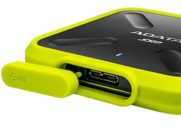 Внешний SSD Adata SD700 отличается компактным ударопрочным и водостойким корпусом