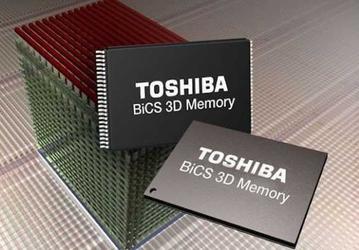 Toshiba расширяет производство флэш-памяти с объемной компоновкой