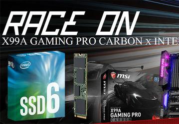 MSI комплектует системные платы X99A Gaming Pro Carbon твердотельными накопителями Intel 600p объемом 256 ГБ