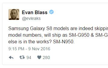 Эван Блэсс утверждает, что Samsung работает над Galaxy Note8