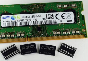 Samsung нарастила продажи памяти DRAM, заняв более половины этого рынка